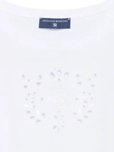 Ermanno Scervino Junior Cut-out T-shirt In White