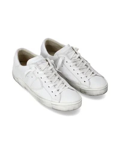 Philippe Model Prsx Low Basic White Sneaker In Multi