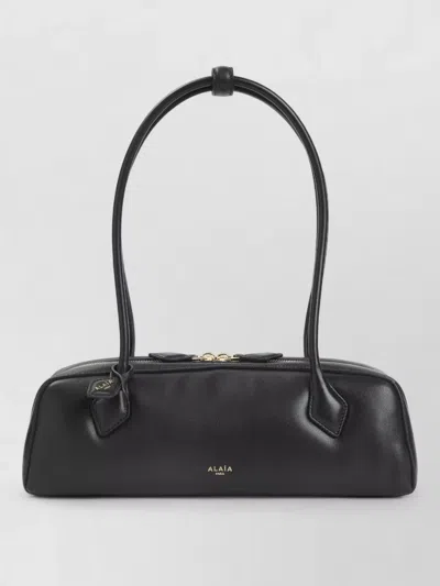 Alaïa Medium Rectangular Shoulder Bag Double Handles In Black