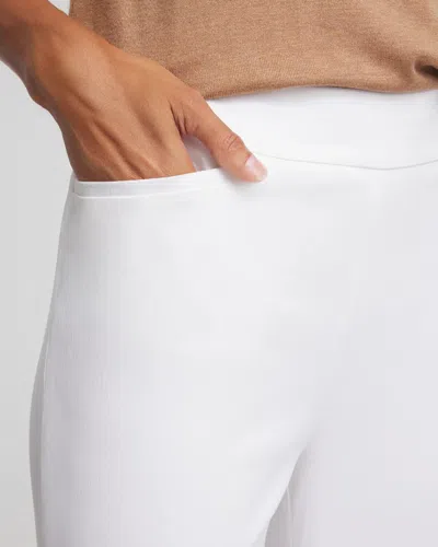 Chico's Brigitte Slim Pull-on Ankle Pants In White In White