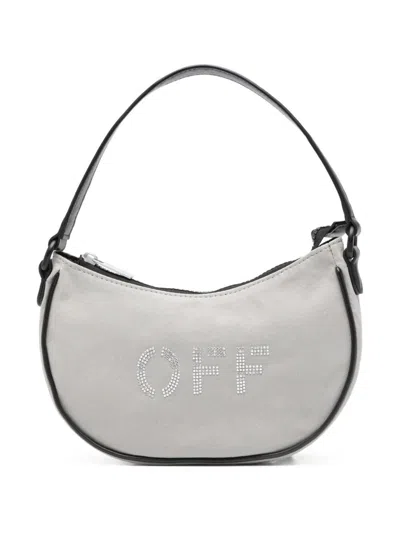 Off-white Zip Shoulder Bag In Gray