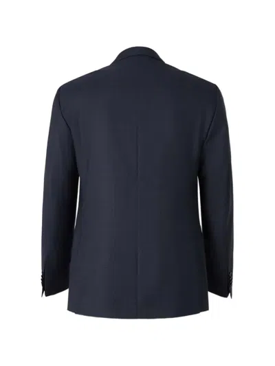 Scabal® Single-breasted Wool Suit In Blue