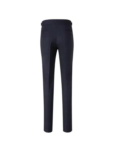 Scabal® Single-breasted Wool Suit In Blue