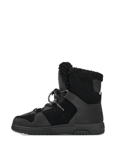 Off-white Panelled Boots In Black
