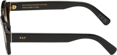 Retrosuperfuture Rectangular Acetate Sunglasses Tinted Lenses In Black