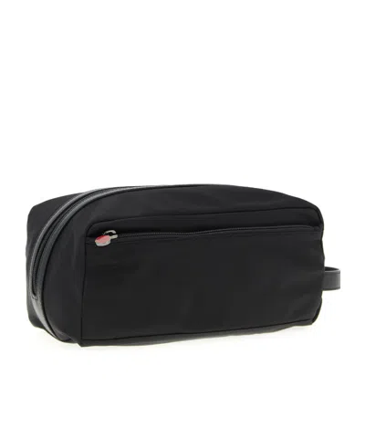 Kiton Rectangular Travel Case Front Pocket In Black