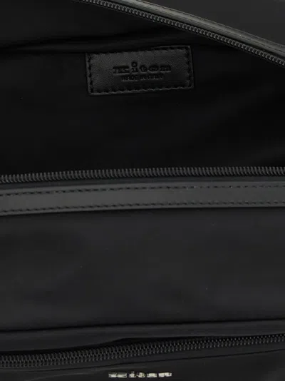 Kiton Rectangular Travel Case Front Pocket In Black