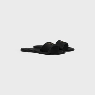 Celine Elegant Flat Slip-on Sandals For Summer In Black