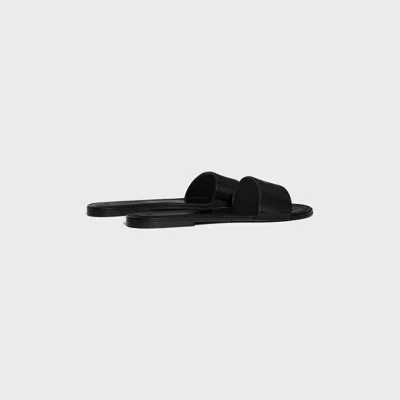 Celine Elegant Flat Slip-on Sandals For Summer In Black