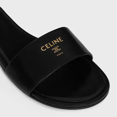 Celine Elegant Flat Slip-on Sandals For Summer In Black