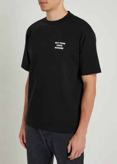 Drôle De Monsieur Drole De Monsieur Le Slogan Classique T-shirt In Black
