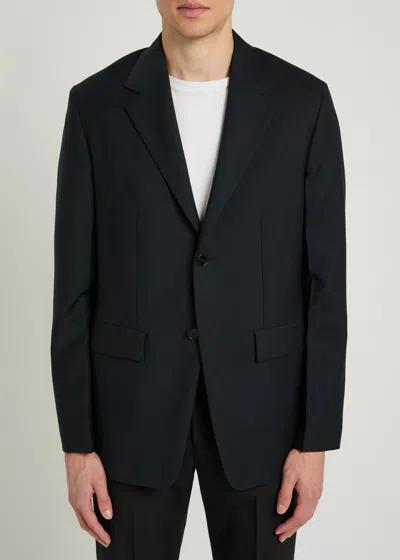 Jil Sander Notched Pocket Blazer In Black
