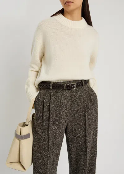 Brunello Cucinelli Braided Leather Belt In Pattern