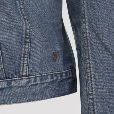 Jacquemus Classic Cotton Denim Jacket With Tailored Hem And Chest Pockets In Blue