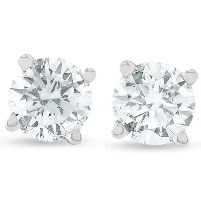 Pompeii3 Platinum 1/2 Ct Diamond Studs In Metallic
