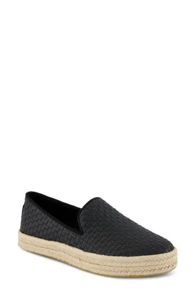 Toms Carolina Platform Espadrille Sneaker In Black