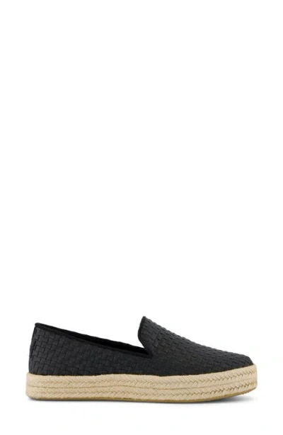 Toms Carolina Platform Espadrille Sneaker In Black