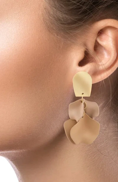 Jardin Ginkgo Leaf Flutter Drop Earrings In Multi