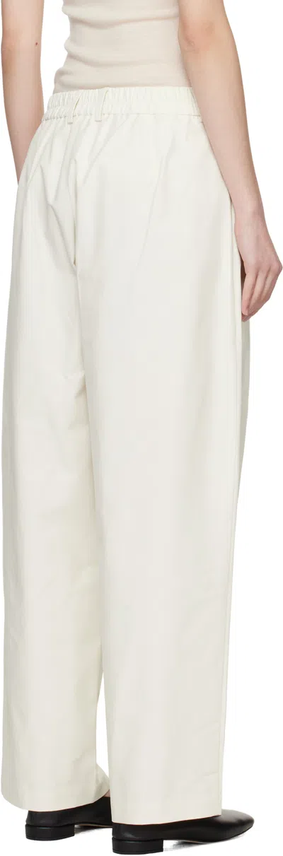 Cordera White Technical Tailored Trousers In White