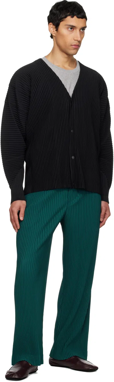 Issey Miyake Basics Buttoned Pleated T-shirt In Black