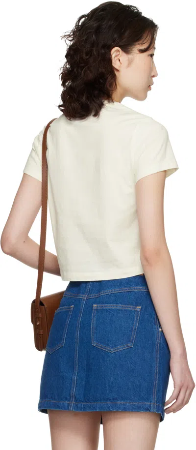 Maison Kitsuné Off-white Dressed Fox Baby T-shirt In Multi