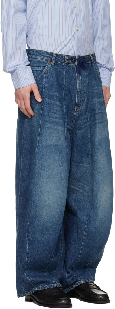 Needles Blue H.d. Jeans In Multi