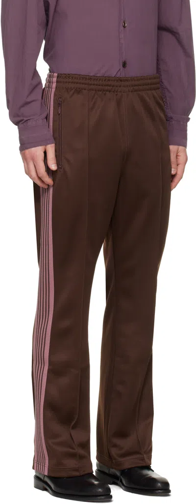 Needles Brown Boot-cut Track Pants In Brown
