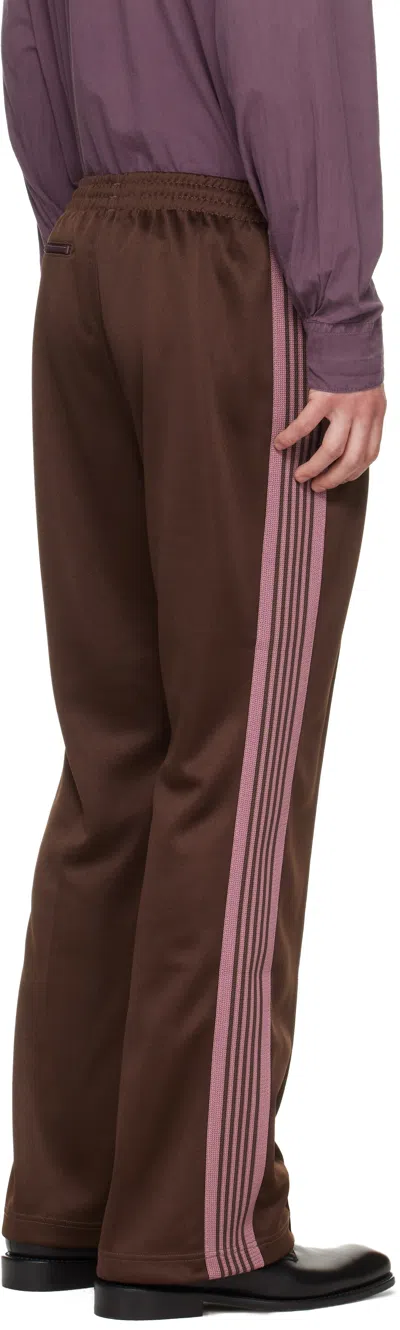 Needles Brown Boot-cut Track Pants In Brown