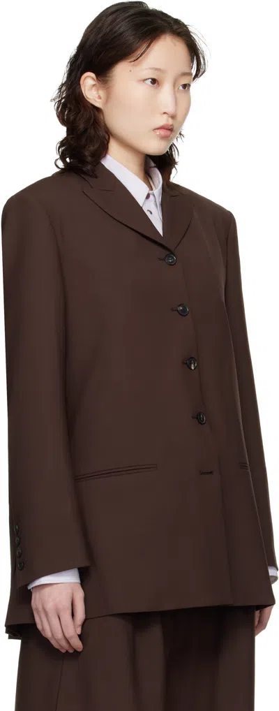 Cordera Brown Tailored Blazer In Brown