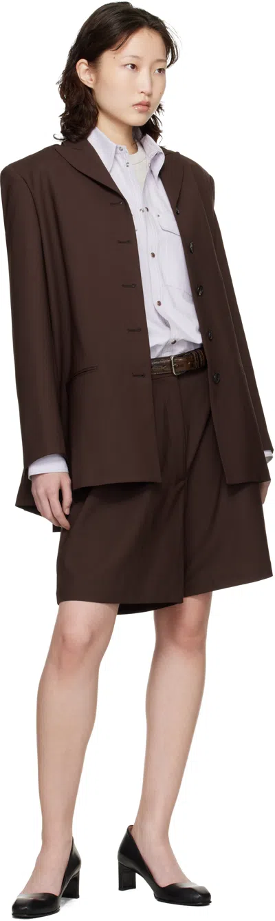 Cordera Brown Tailored Blazer In Brown