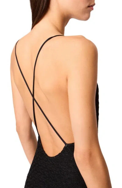 Missoni Cross-back Swimsuit In Black