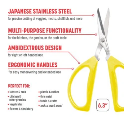 Joyce Chen Original Unlimited Kitchen Scissors 2-pack In White