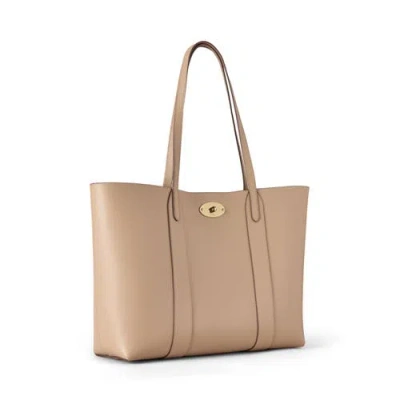 Mulberry Bayswater Tote Small Classic Grain In Neutral