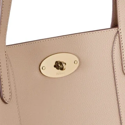 Mulberry Bayswater Tote Small Classic Grain In Neutral