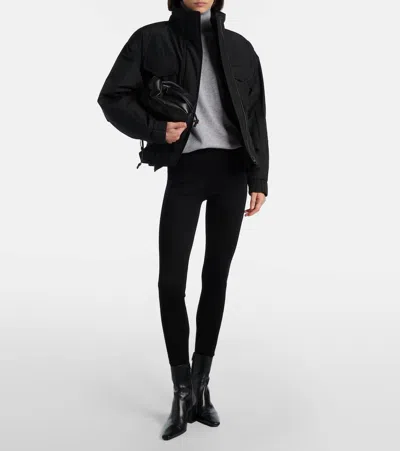 Saint Laurent Technical Canvas Jacket In Black