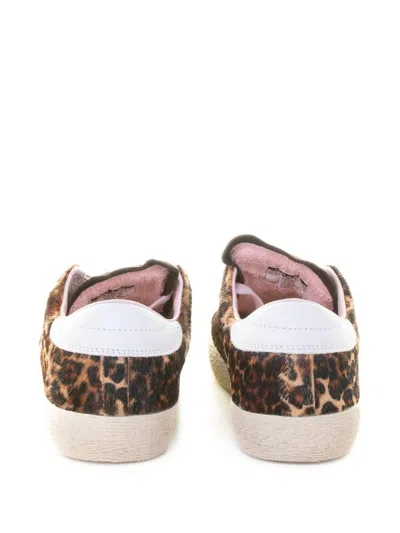 Date Hill Low Leopard Sneakers In Animalier Suede And Fabric In Multi