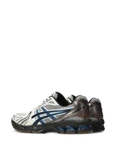 Asics Cream And Blue Gel-kayano 14 Sneakers In Multi