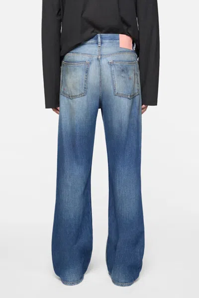 Acne Studios Belt Loop Jeans In Blue