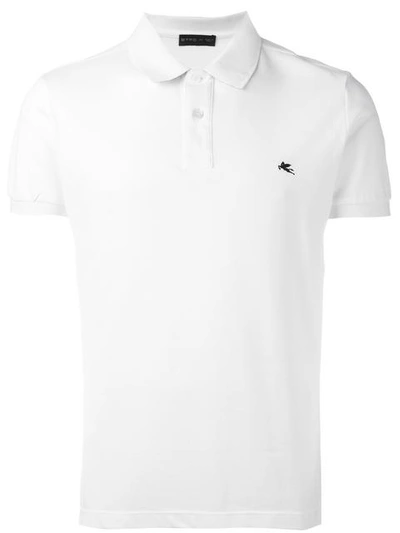 Etro Embroidered Logo Polo Shirt - White
