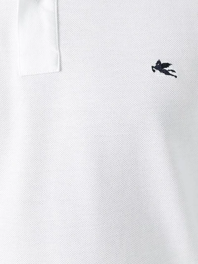 Shop Etro - Logo Embroidery Polo Shirt
