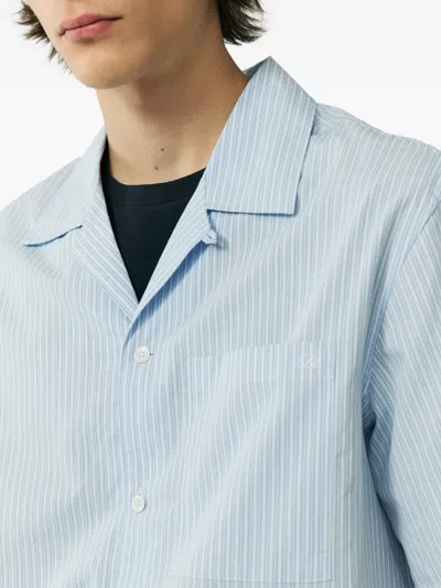 Dunst Stripe-pattern Shirt In Blue