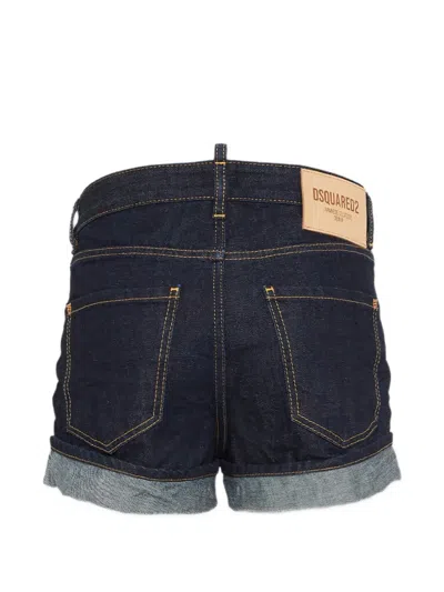 Dsquared2 Cuffed Shorts In Blue