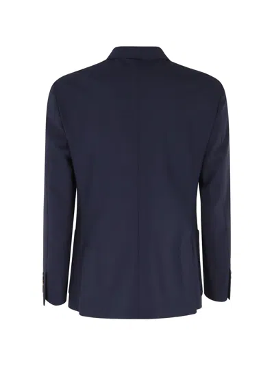 Eleventy Single-breasted Blazer In Blue