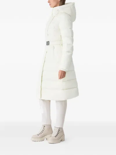 Mackage Structured White Jacket With Minimalist Design In White
