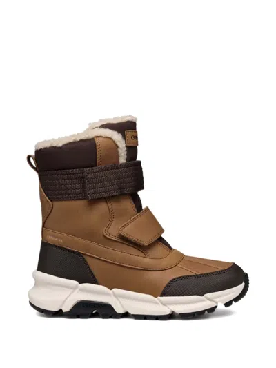 Geox J Flexyper Plus Boots In Brown