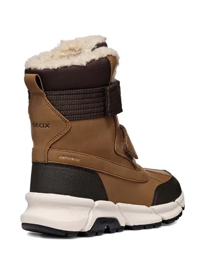 Geox J Flexyper Plus Boots In Brown