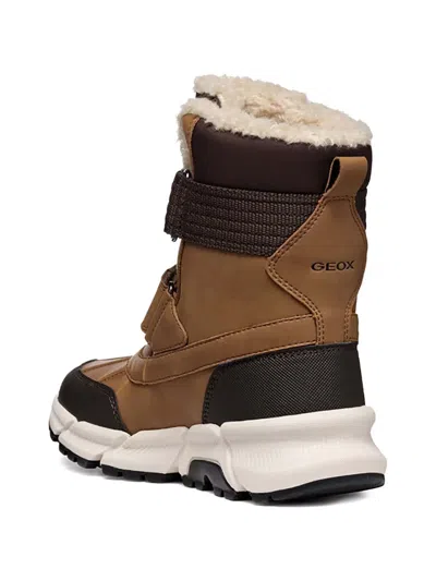 Geox J Flexyper Plus Boots In Brown