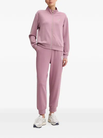 Ea7 Zip-up Sweatshirt In Pink