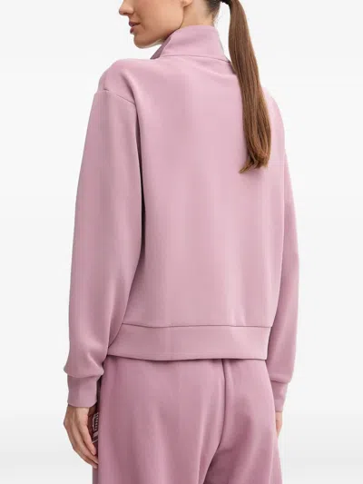 Ea7 Zip-up Sweatshirt In Pink