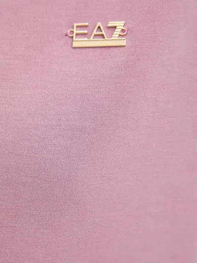 Ea7 Zip-up Sweatshirt In Pink